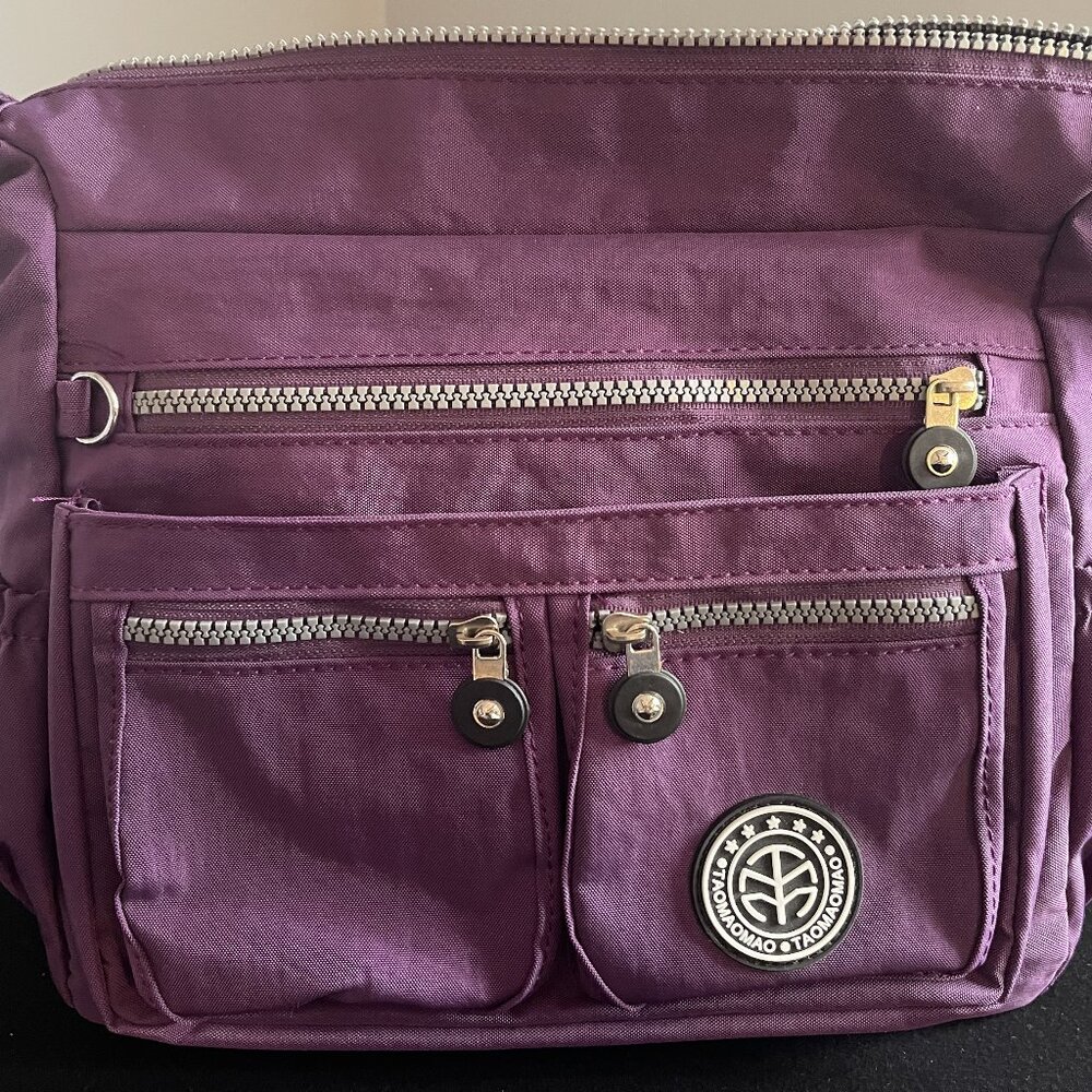 TAOMAOMAO Purple Crossbody Messenger Bag